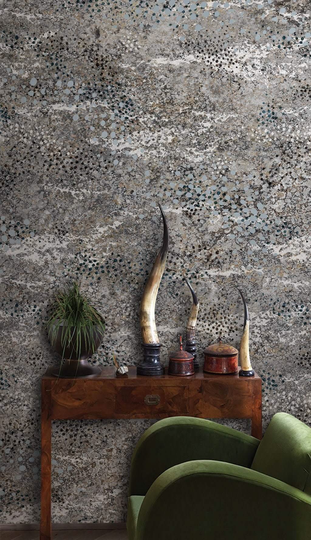 Gray Beach Stone Effect Wallpaper Mural-ChandeliersDecor.com