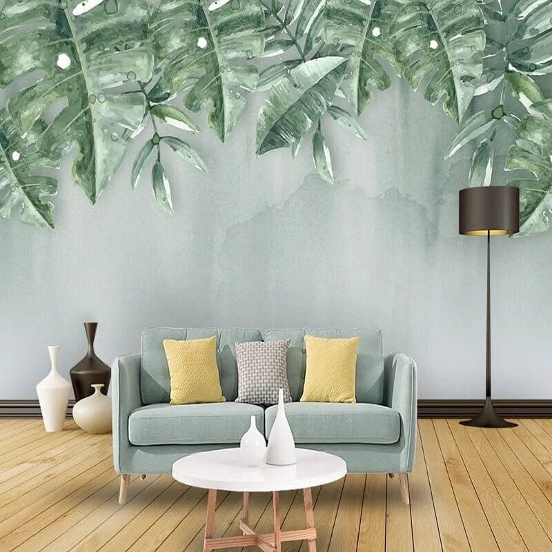 Green Leaf Wallpaper for Home Wall Decor-ChandeliersDecor.com