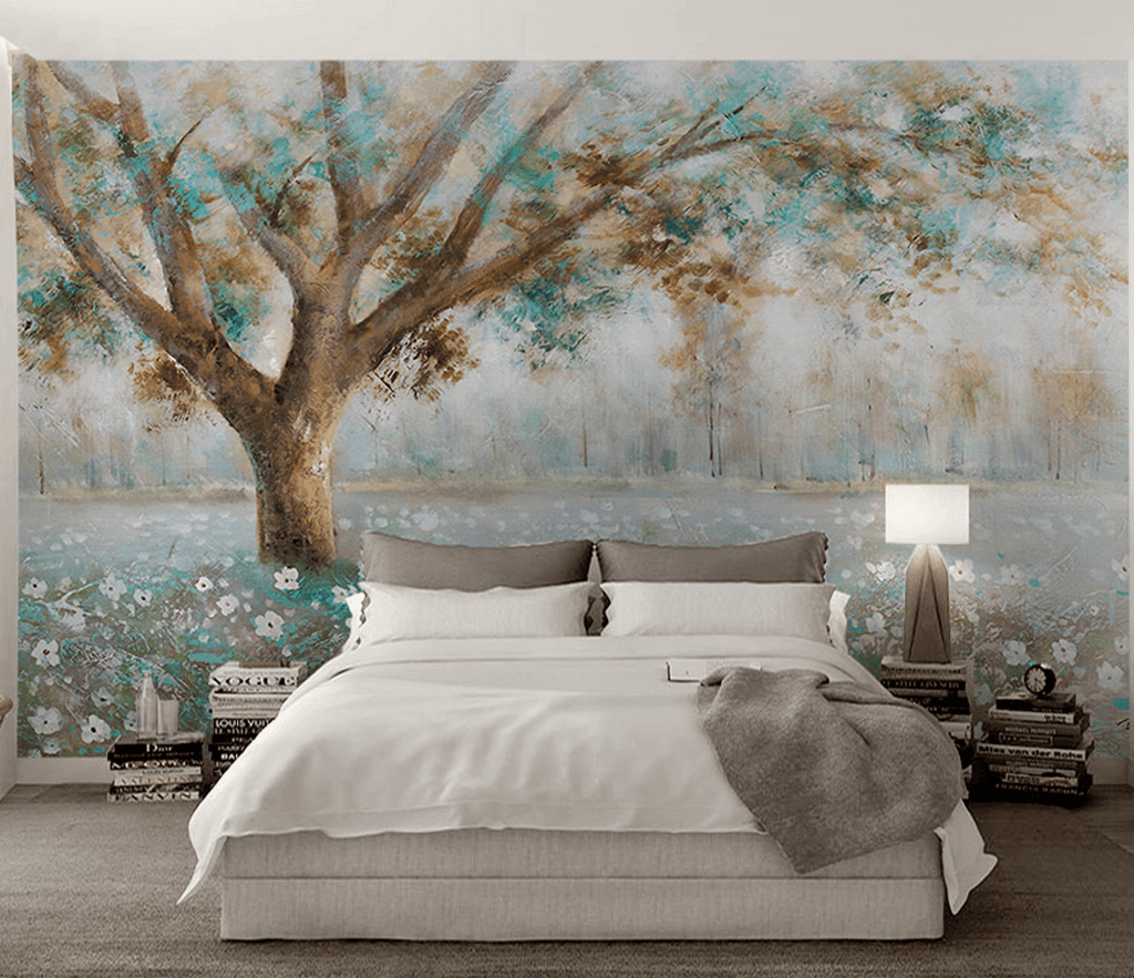Large Tree Wallpaper Mural - High-Quality Design-ChandeliersDecor.com