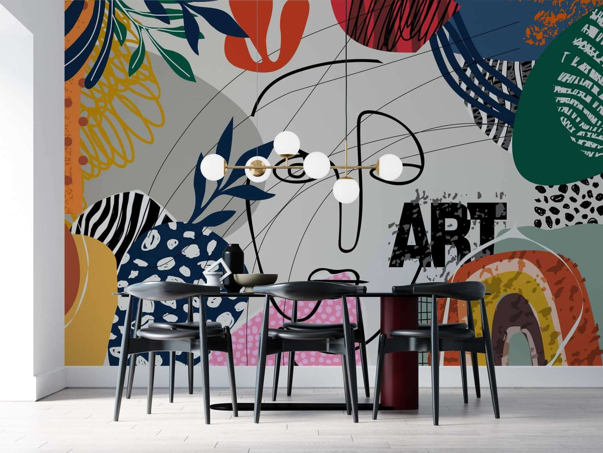 Matisse Art: Living Room Wallpaper Mural-ChandeliersDecor.com