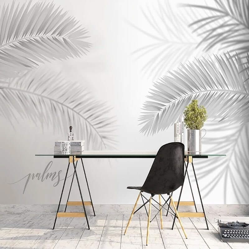 Minimalist Harmony Workspace Mural Wallpaper-ChandeliersDecor.com