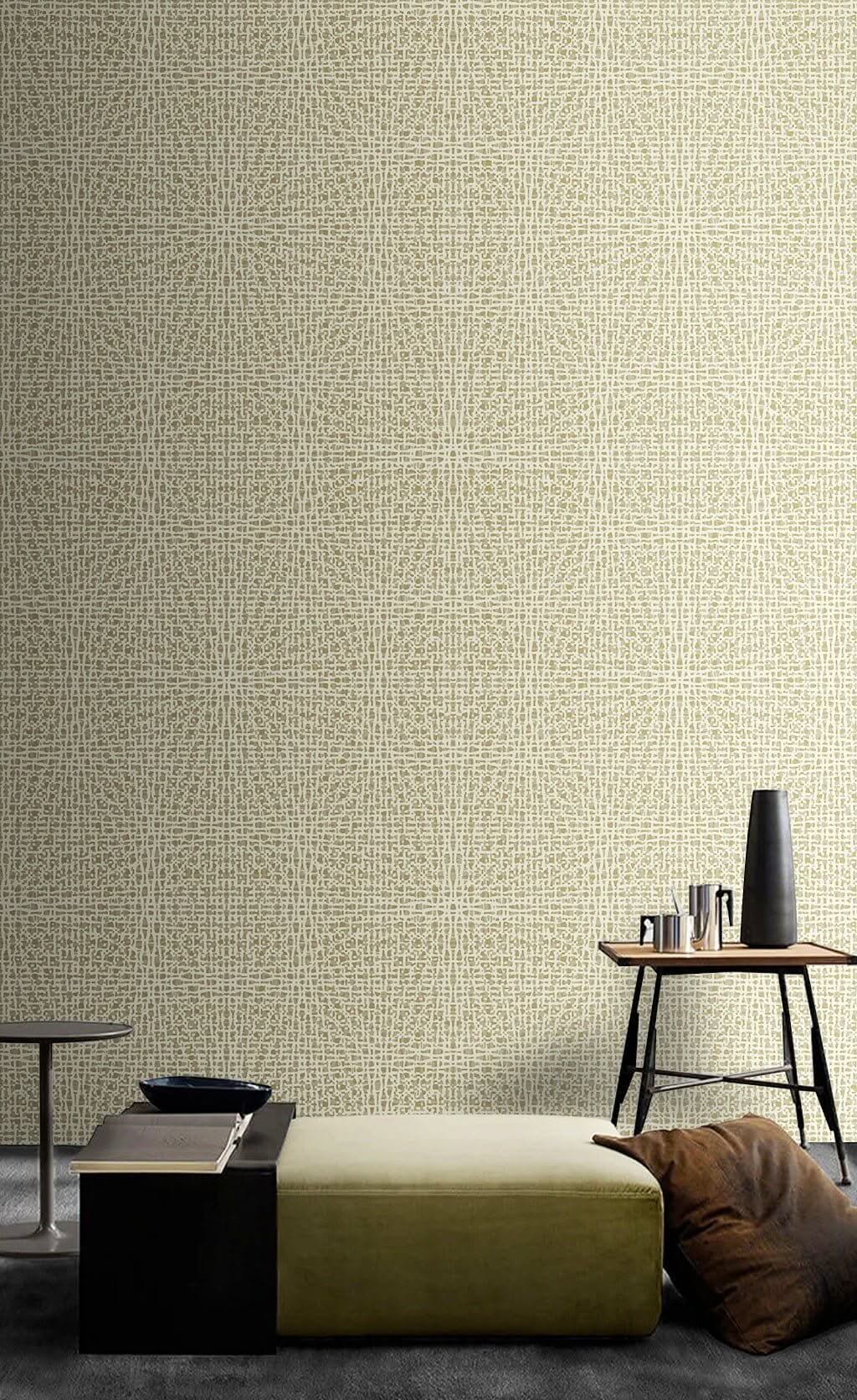 Minimalistic Geometric Yellows Wallpaper Mural-ChandeliersDecor.com