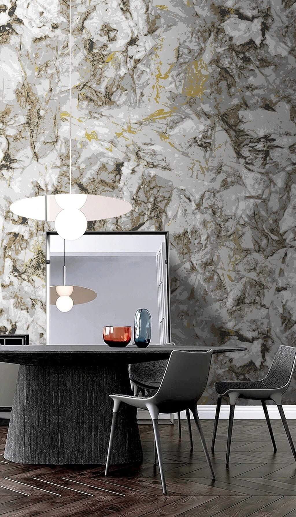 Mix Marble Sponge Wallpaper Mural-ChandeliersDecor.com
