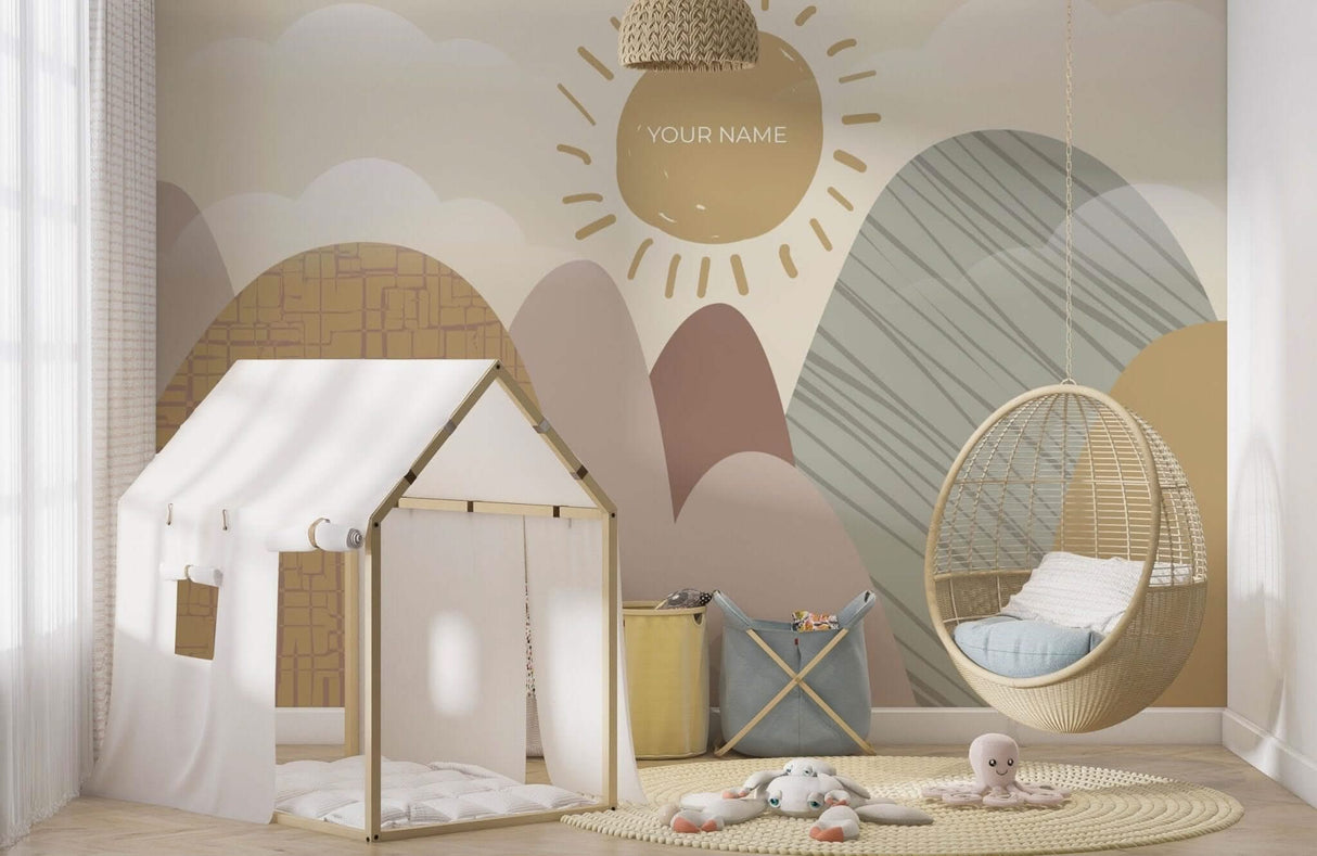 Name Mountain Wallpaper Mural – Transform Your Space-ChandeliersDecor.com