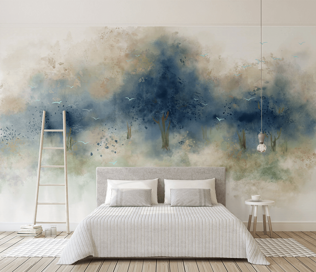 Pastels Tree Wallpaper Murals: Transform Your Space-ChandeliersDecor.com