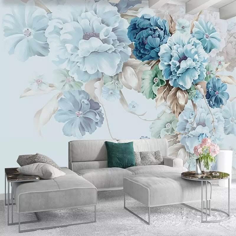 Peony Floral Pastoral Wallpaper for Home Wall Decor-ChandeliersDecor.com