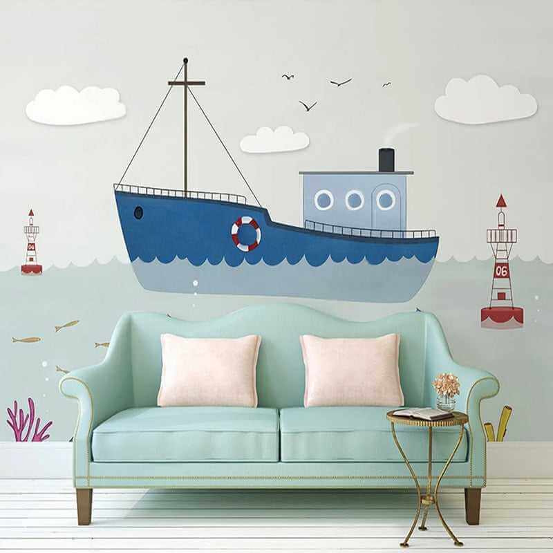 Sailing Nursery Wallpaper: Create an Adventurous Nursery-ChandeliersDecor.com