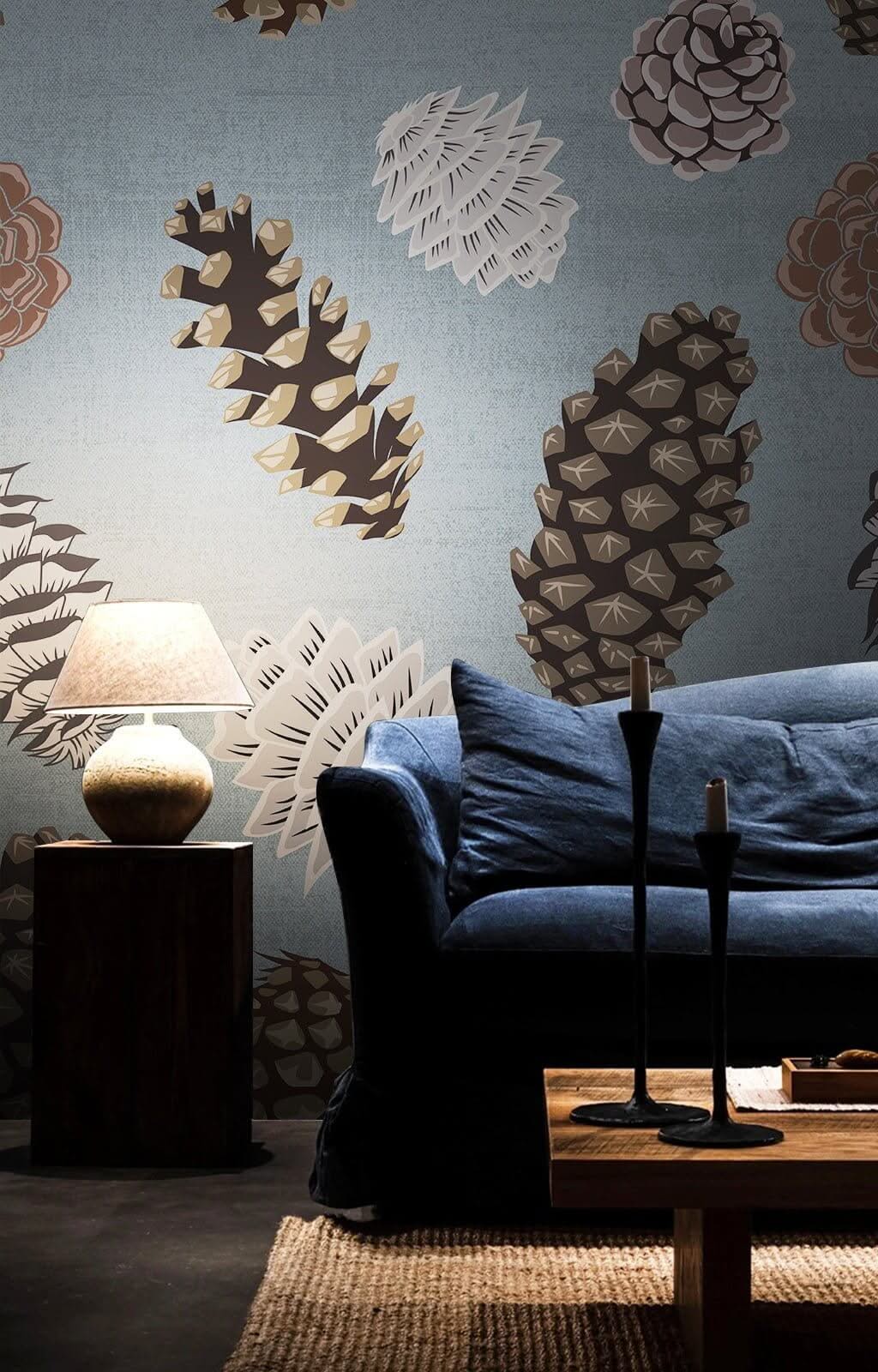 Scones Floral Wallpaper Mural-ChandeliersDecor.com