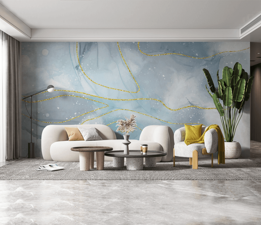 Sea Shine Stone Design: Marble Wallpaper Murals-ChandeliersDecor.com