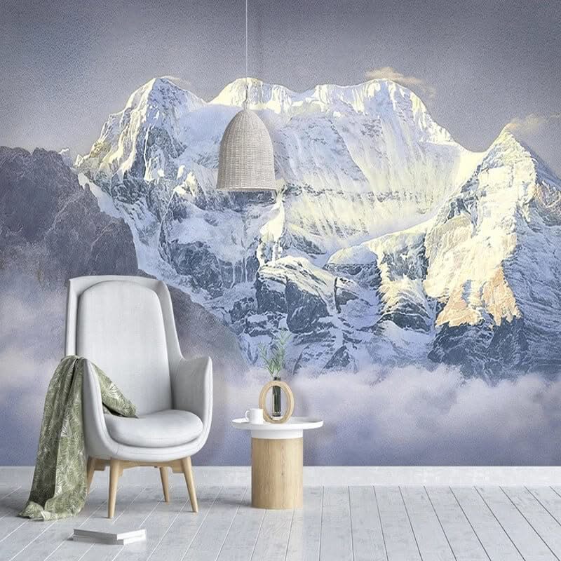 Snowy Alps Wallpaper: Captivating Scenery for All Seasons-ChandeliersDecor.com