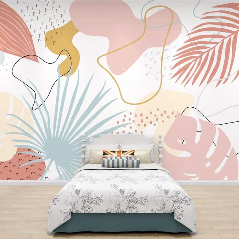 Tropical Dream Bedroom Wallpaper Mural-ChandeliersDecor.com