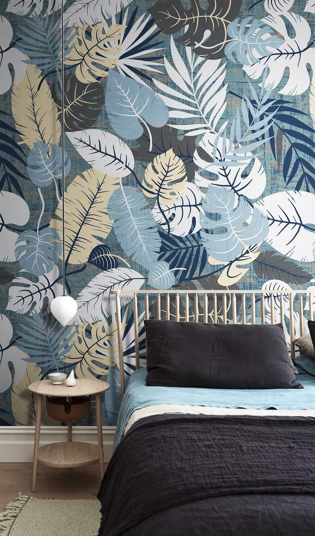 Tropical Floral Treasures Wallpaper Mural-ChandeliersDecor.com