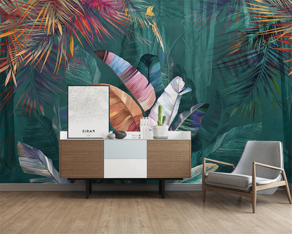 Tropical Jungle Wallpaper Mural – Transform your Space-ChandeliersDecor.com