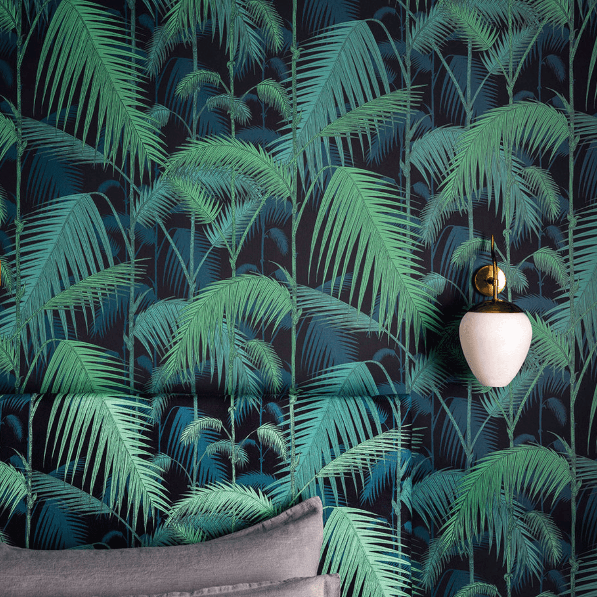 Tropical Palm Leaves Wallpaper Mural-ChandeliersDecor.com