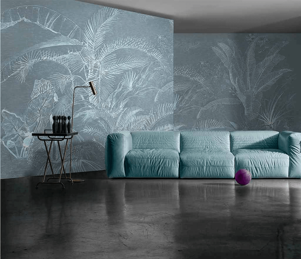 Tropical Plants Wallpaper Murals - Palm Leaves Design-ChandeliersDecor.com