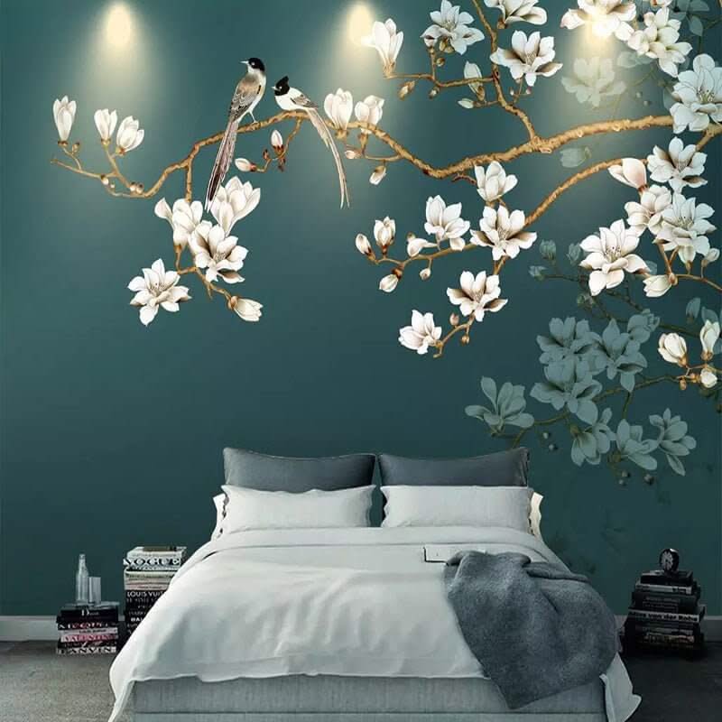 Tropical Tree Wallpaper Mural: Authentic Nature Design-ChandeliersDecor.com