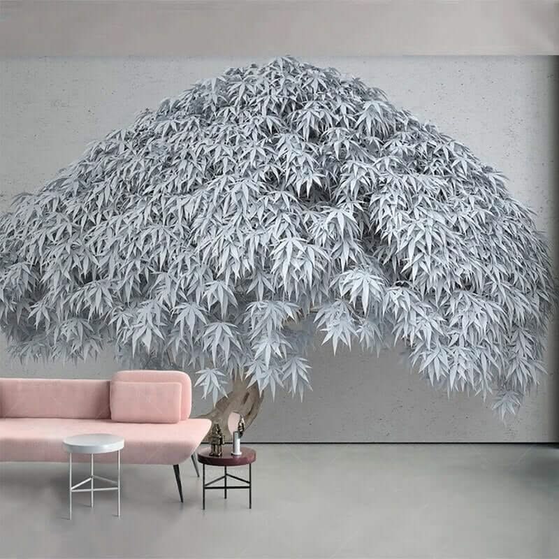 Willow Tree Mural Art Wallpaper - Home Wall Decor-ChandeliersDecor.com