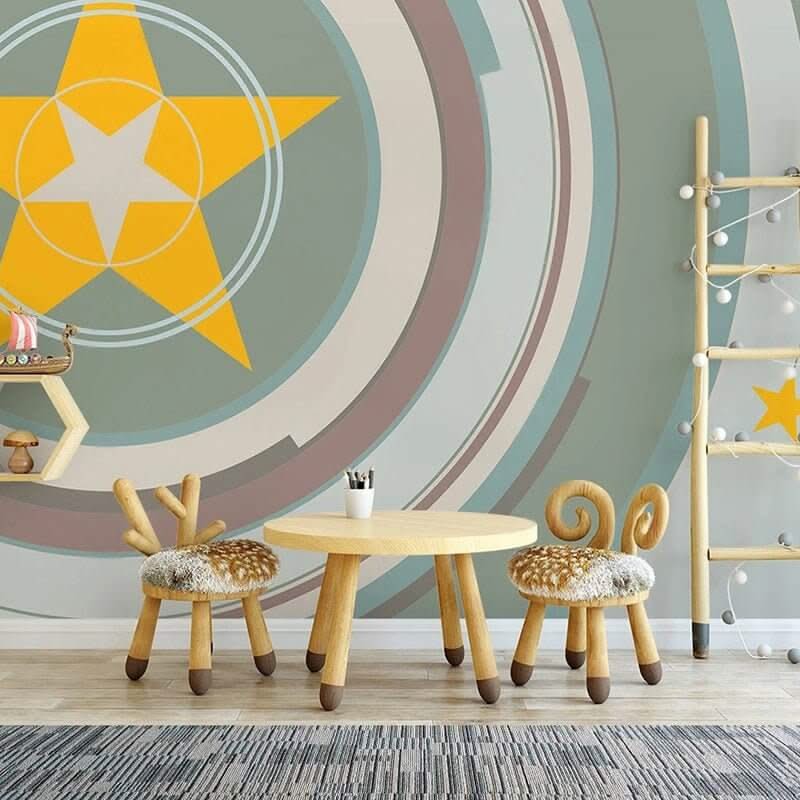 You Are a Star Nursery Wallpaper: Kids Room Wallpaper Mural-ChandeliersDecor.com