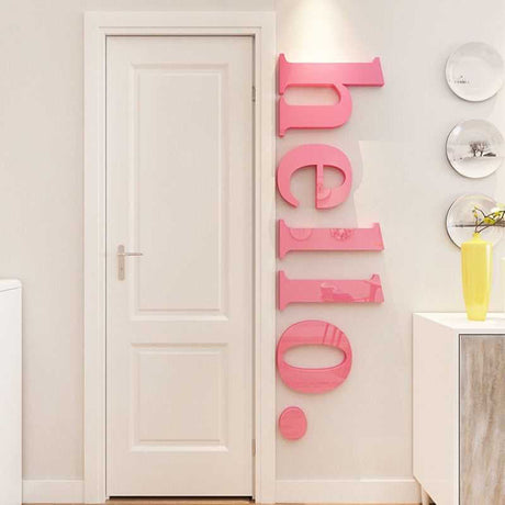 3D HELLO Acrylic Wall Sticker Decal