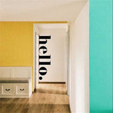 3D HELLO Acrylic Wall Sticker Decal