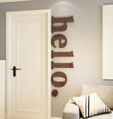 3D HELLO Acrylic Wall Sticker Decal