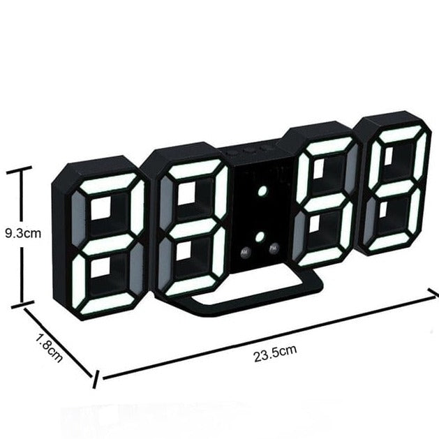 3D LED Digital Wall Clock: Innovative and Stylish Design