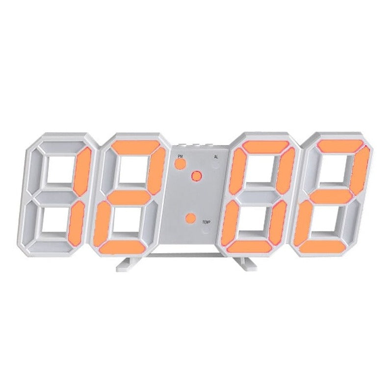 Horloge murale numérique LED 3D : design innovant et élégant