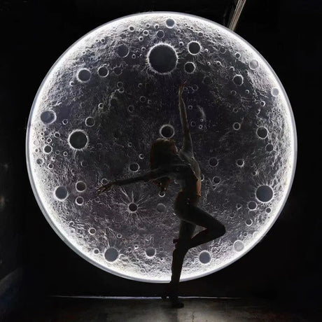 3D Moon LED Wall Lamp - Wall Decor-ChandeliersDecor