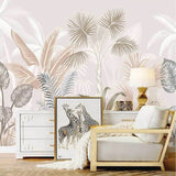 3D Plants Design - Tropical Wallpaper Murals-ChandeliersDecor