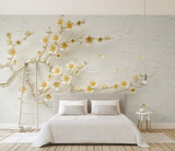 3D Tree Flowers Wallpaper Murals - Transform Your Walls-ChandeliersDecor