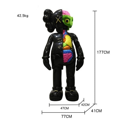 4 Foot Dissected: KAWS Statue Big Online - Limited Stock-ChandeliersDecor