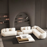 Cappy L-Shaped Modular Sofa / White Boucle