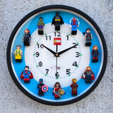 LEGO 3D Building Blocks Superhero Wall Clock