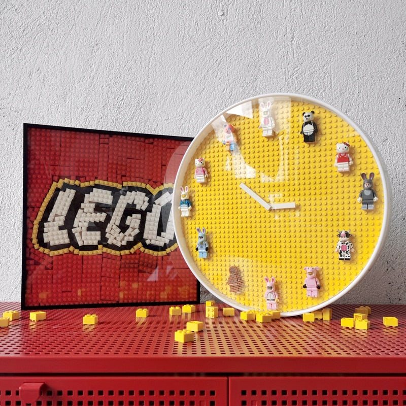 Lego Building Blocks Wall Clock