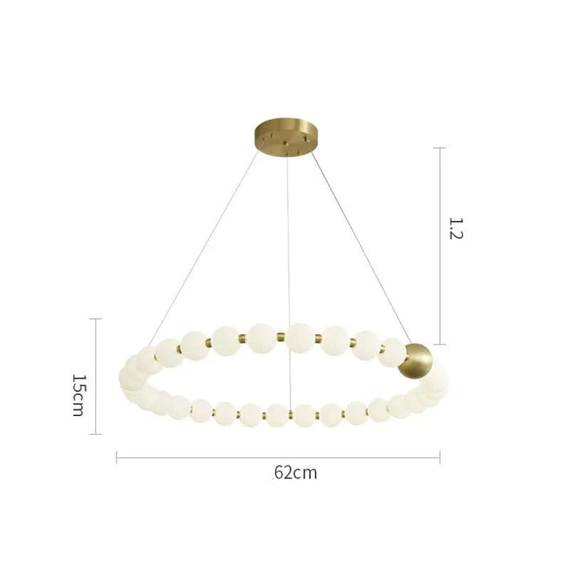 Copper Molecular Balls Chandelier for Living Room-ChandeliersDecor.com
