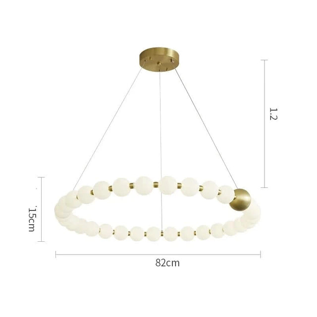 Copper Molecular Balls Chandelier for Living Room-ChandeliersDecor.com