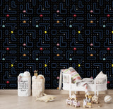 Pacman Wallpaper Mural for Kids Room