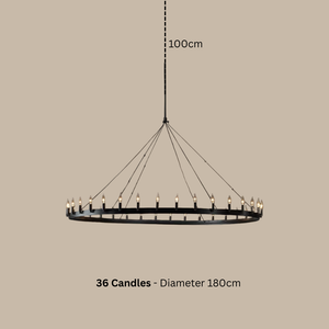 Lustre à bougies : élégance et charme lumineux