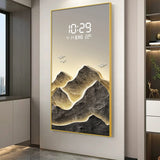 Digital Mountain Scenary Wall Clock