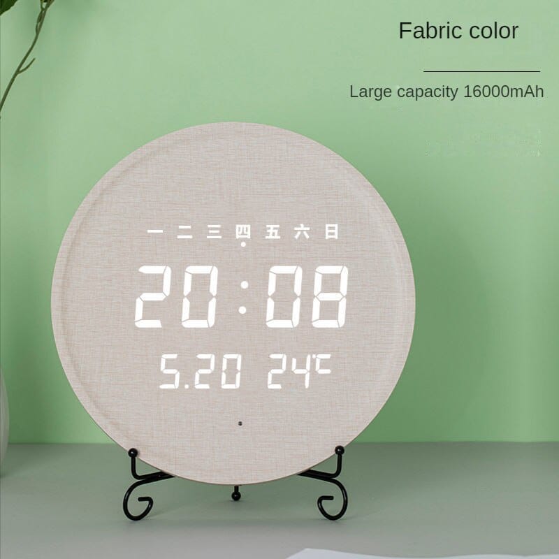 Digital Wooden Wall Clock Luxury Design