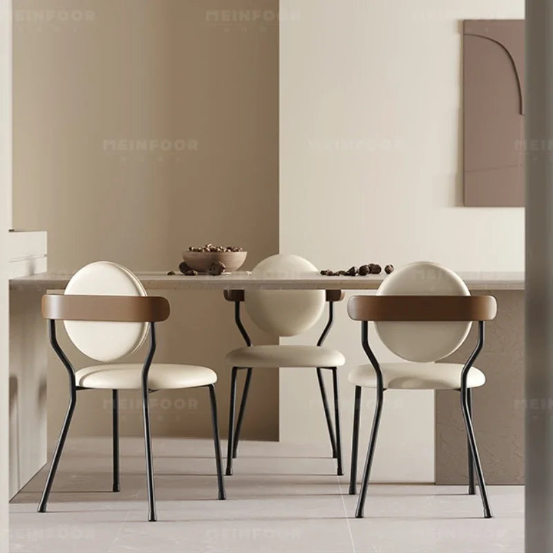 Minimalist Wrought Accent Dining Chair