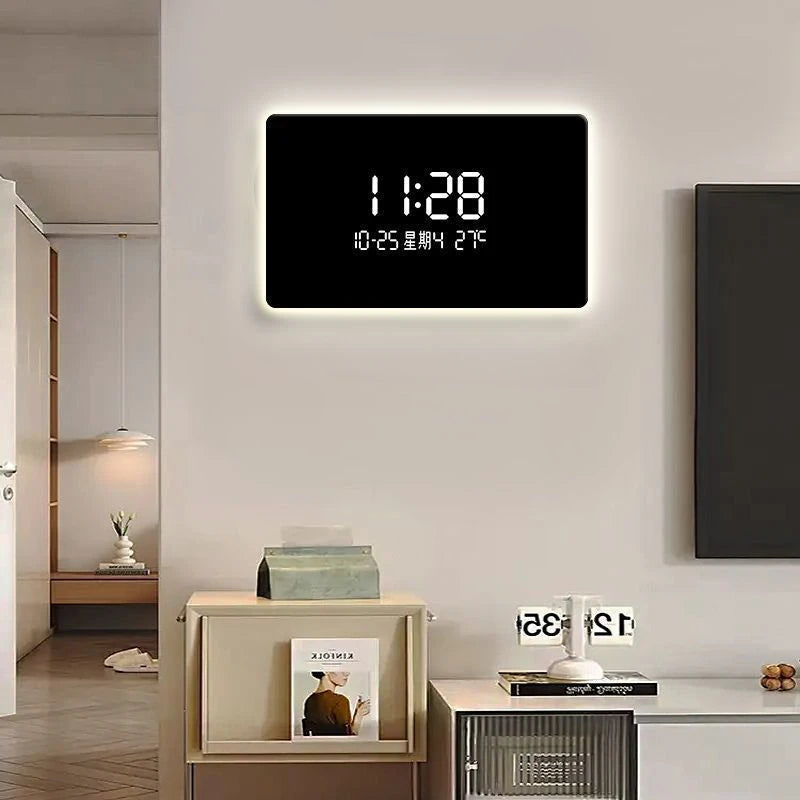 Solid Color Digital LED Wall Clock