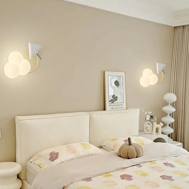 Applique murale Avion dans les nuages ​​pour chambre d'enfant