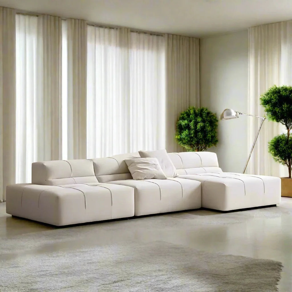 Luxury Sectional Minimalistic Corner Sofa Set - GraffitiWallArt