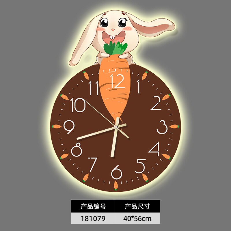 Horloge murale de dessin animé pour chambre d'enfant