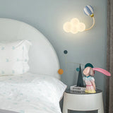 Aeroplane in Clouds Wall Light for Kids Room