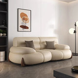 Luxury Cow Hide Leather Sectional Sofa Set - GraffitiWallArt