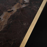 Mejam Luxury Bronze Marble Dining Table