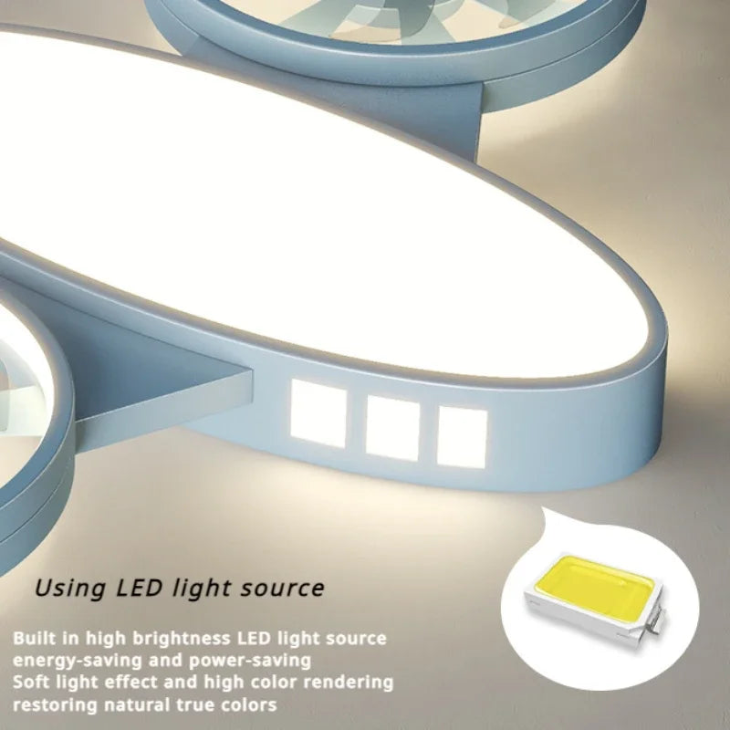 Montierte Flugzeug-Deckenleuchte und Ventilator