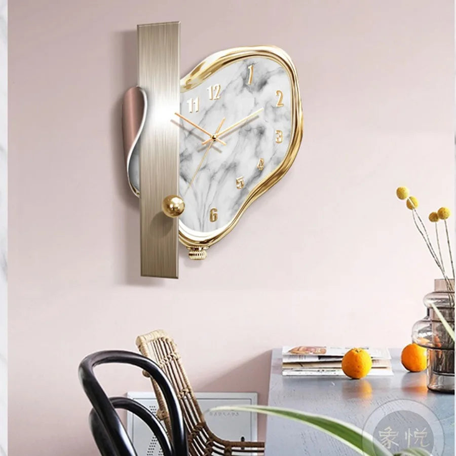 Modern Dome Swingable Wall Clock